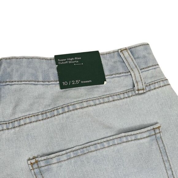 Wild Fable NWT light wash super high rise cutoff shorts size 10 - Picture 9 of 11